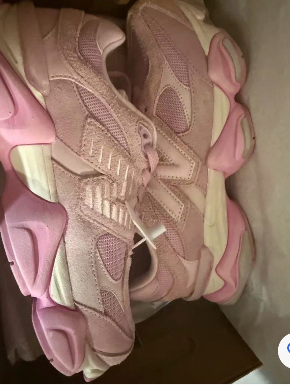 New Balance Pink Layered Sole Athletic Sneakers - Picture 8 of 10